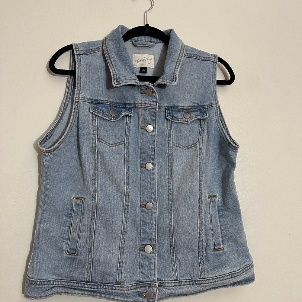 Light Blue Denim Vest